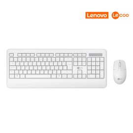 KIT TECLADO|MOUSE S/ FIO BRANCO LECOO KW202WH