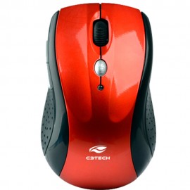 MOUSE S/ FIO RC/NANO VERMELHO M-W012RD V2 C3TECH