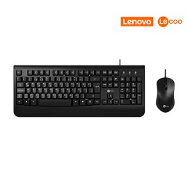 KIT TECLADO|MOUSE USB PRETO LECOO CM105