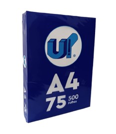 PAPEL SULFITE BRANCO MULTIUSO A4 75G PCT C/500 FLS UP BLUE