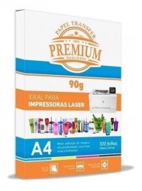 PAPEL TRANSFER A4 PREMIUM 90G P/ IMPRESSORAS A LASER 100 FLS VERSAO OEM