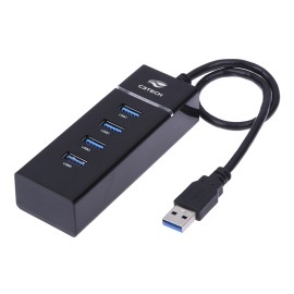 HUB USB 3.0 4 PORTAS PRETO C3TECH HU-300BK