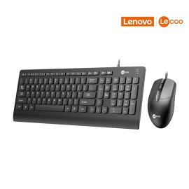 KIT TECLADO|MOUSE USB PRETO LECOO CM103