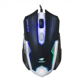 MOUSE GAMER USB PRETO|PRATA MG-11BSI C3TECH